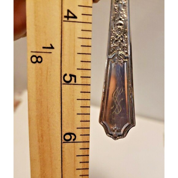 Set 6 Grapefruit/Fruit Spoon  1847 Rogers Ancestral 1924 Vintage Silverplate - Picture 6 of 15